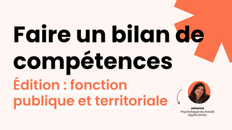 Faire un bilan de compétences – fonction publique territoriale